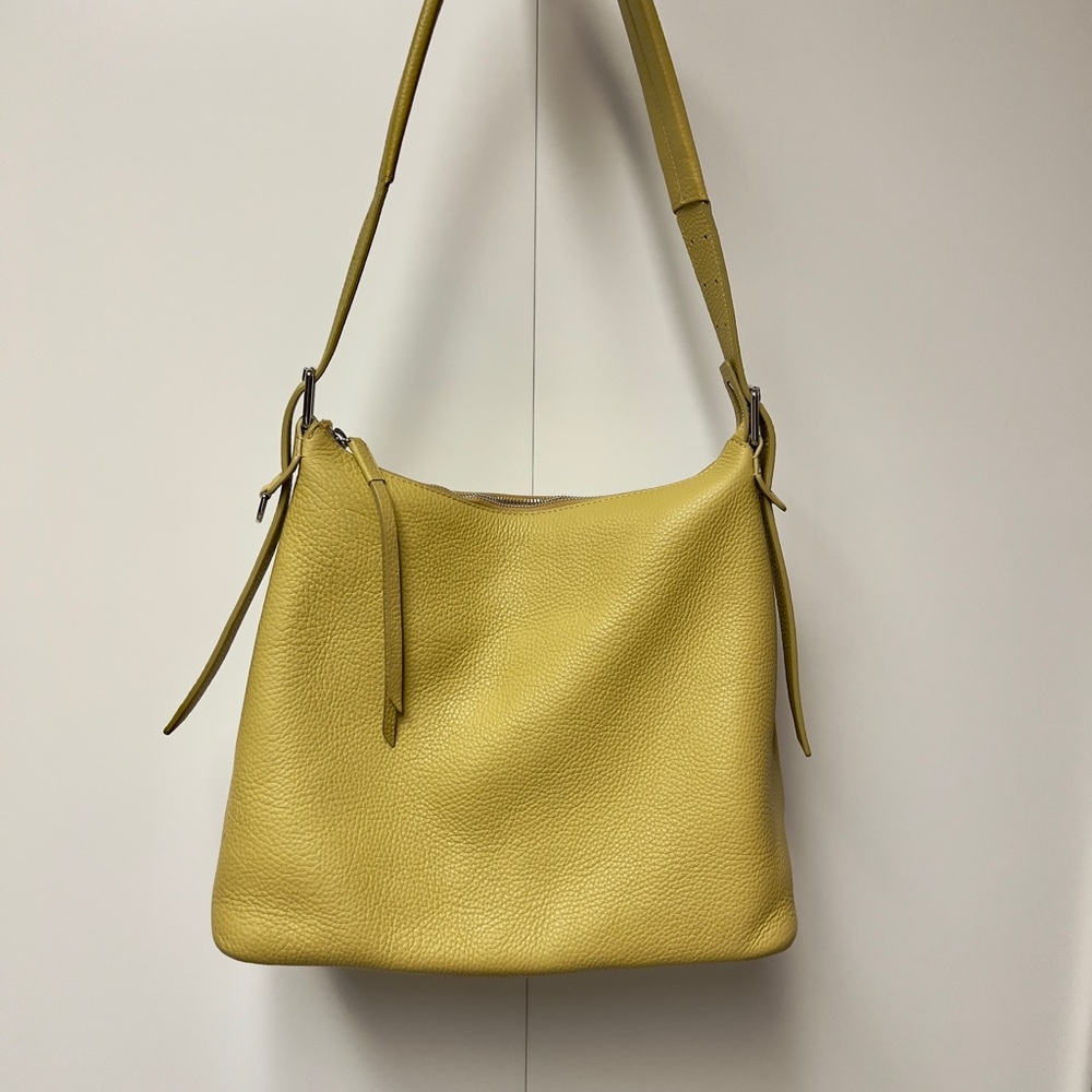 Lemaire hobo belt bag grained cow leather seen on Dakota Johnson